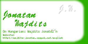 jonatan wajdits business card
